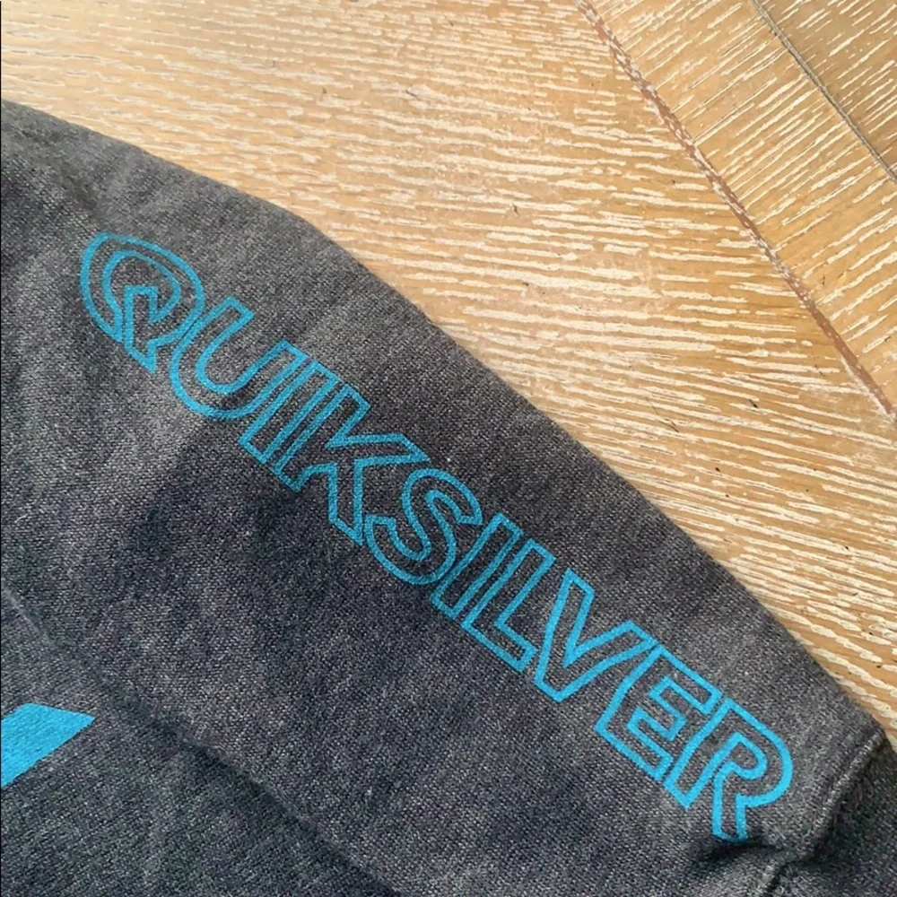 QUICKSILVER Heather Black Chopped Toddler Hoodie 24 M Boy